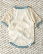 Monaco Bay Blue Colorblock Slub Sweater