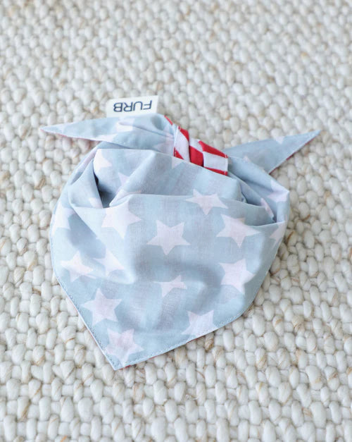 Yankee Poodle American Flag Reversible Bandana