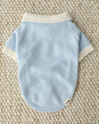 Cherry On Top Light Blue Polo Dog Sweater