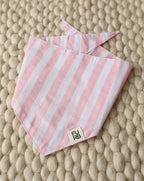 Paige Pink Striped Dog Bandana