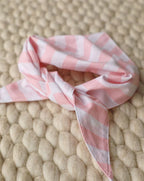 Paige Pink Striped Dog Bandana