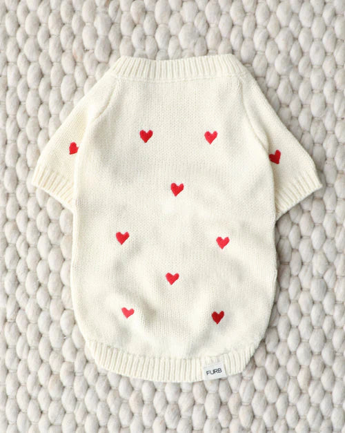Fur-ever Yours Heart Dog Sweater