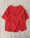 Casual Cutie Red Relaxed Dog T-Shirt