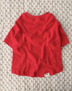 Casual Cutie Red Relaxed Dog T-Shirt