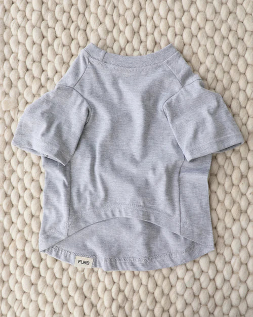 Casual Cutie Grey Relaxed Dog T-Shirt