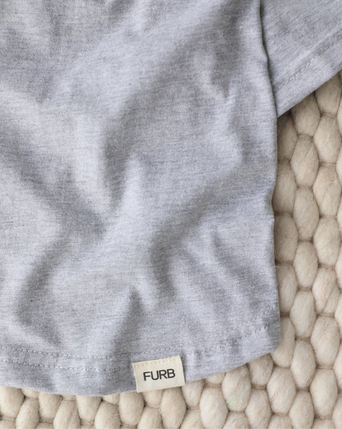 Casual Cutie Grey Relaxed Dog T-Shirt