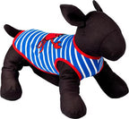 The Worthy Dog - Crab Tee Dog Shirt, Royal Blue/White