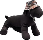 The Worthy Dog - Plaid Bucket Dog Hat, Brown