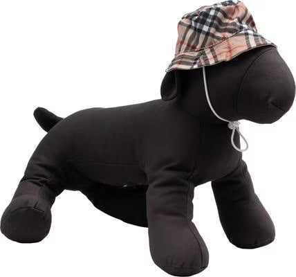 The Worthy Dog - Plaid Bucket Dog Hat, Brown