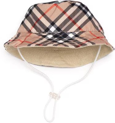 The Worthy Dog - Plaid Bucket Dog Hat, Brown