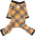 The Worthy Dog Jammies Dog Pajamas, Tan Plaid