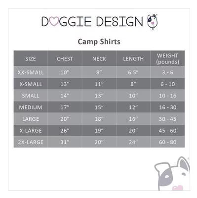 Doggie Design Hawaiian Camp Dog Shirt - Catching Waves