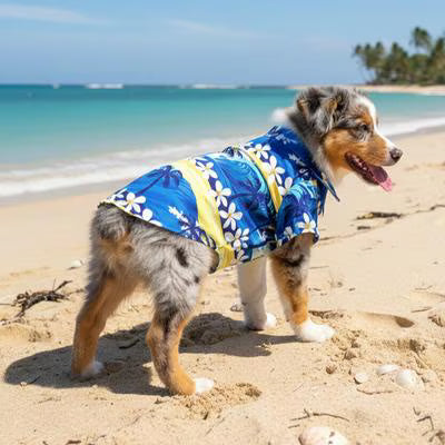 Doggie Design Hawaiian Camp Dog Shirt - Catching Waves