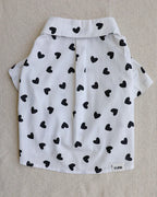 Puppy Love Heart Print Dog Shirt