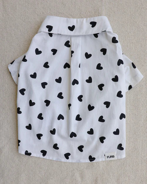 Puppy Love Heart Print Dog Shirt