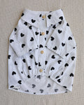 Puppy Love Heart Print Dog Shirt