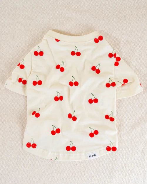 Casual Cutie Cherry Relaxed Dog T-Shirt