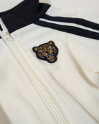Team Captain Ivory + Black Track Jacket