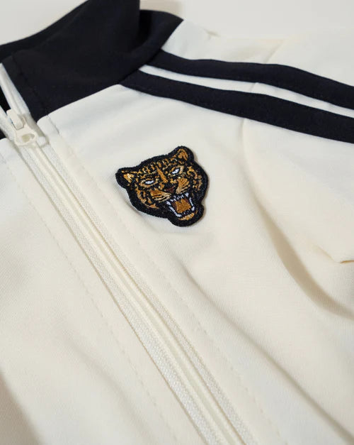 Team Captain Ivory + Black Track Jacket