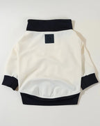 Team Captain Ivory + Black Track Jacket