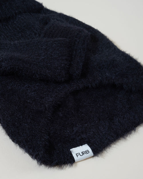 Bobbi Black Eyelash Knit Dog Sweater