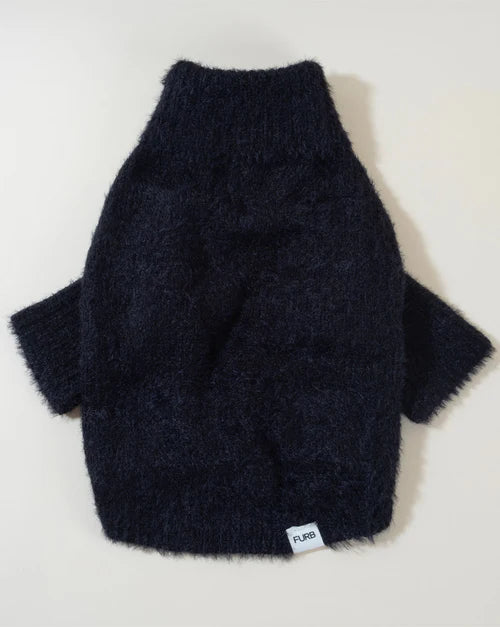 Bobbi Black Eyelash Knit Dog Sweater