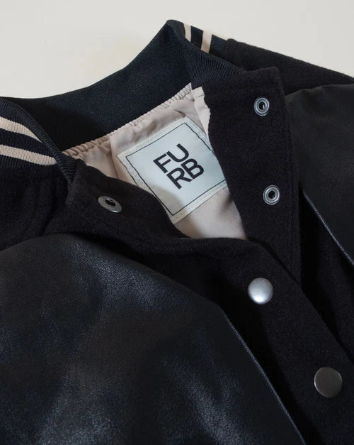Leader of the Pack Black Letterman Jacket