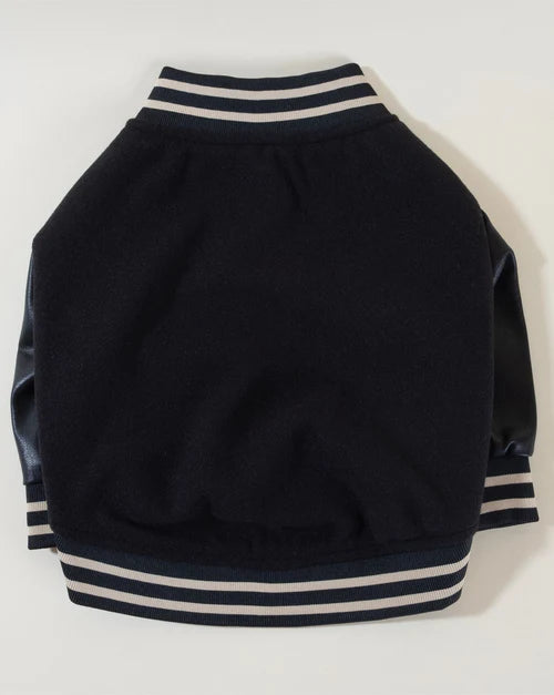 Leader of the Pack Black Letterman Jacket