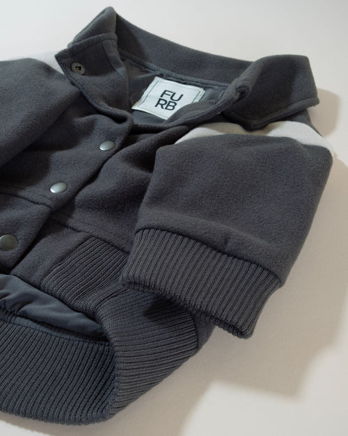Pupper Classmen Gray Wool Varsity Jacket