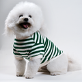 Cooper Green + Ivory Striped Dog Sweatshirt