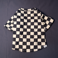 Make a Move Washed Black Check Print Dog T-Shirt