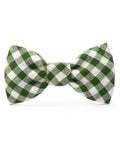 Paw Party Green Gingham Bow Tie