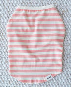 Pup Rally Peach + Ivory Striped Dog Tank