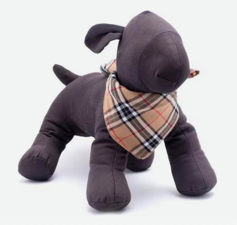 The Worthy Dog Tan Plaid Dog Bandana, Tan