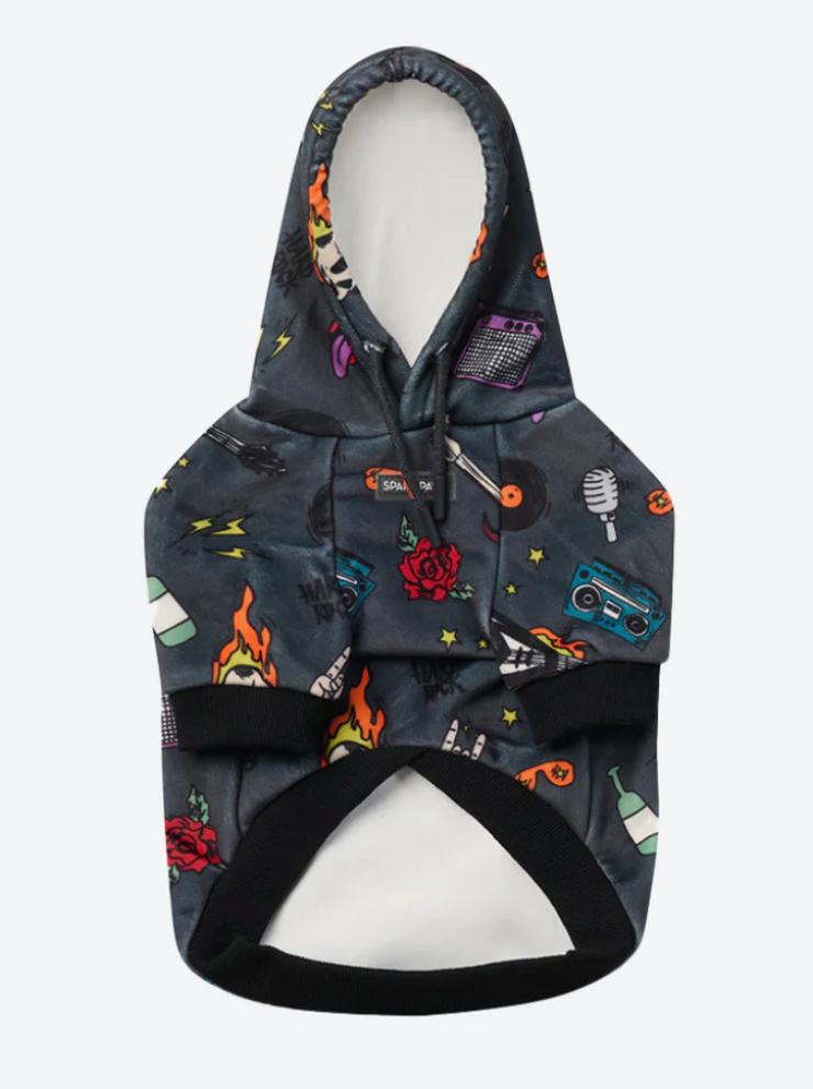 Rock and Roll Dog Hoodie
