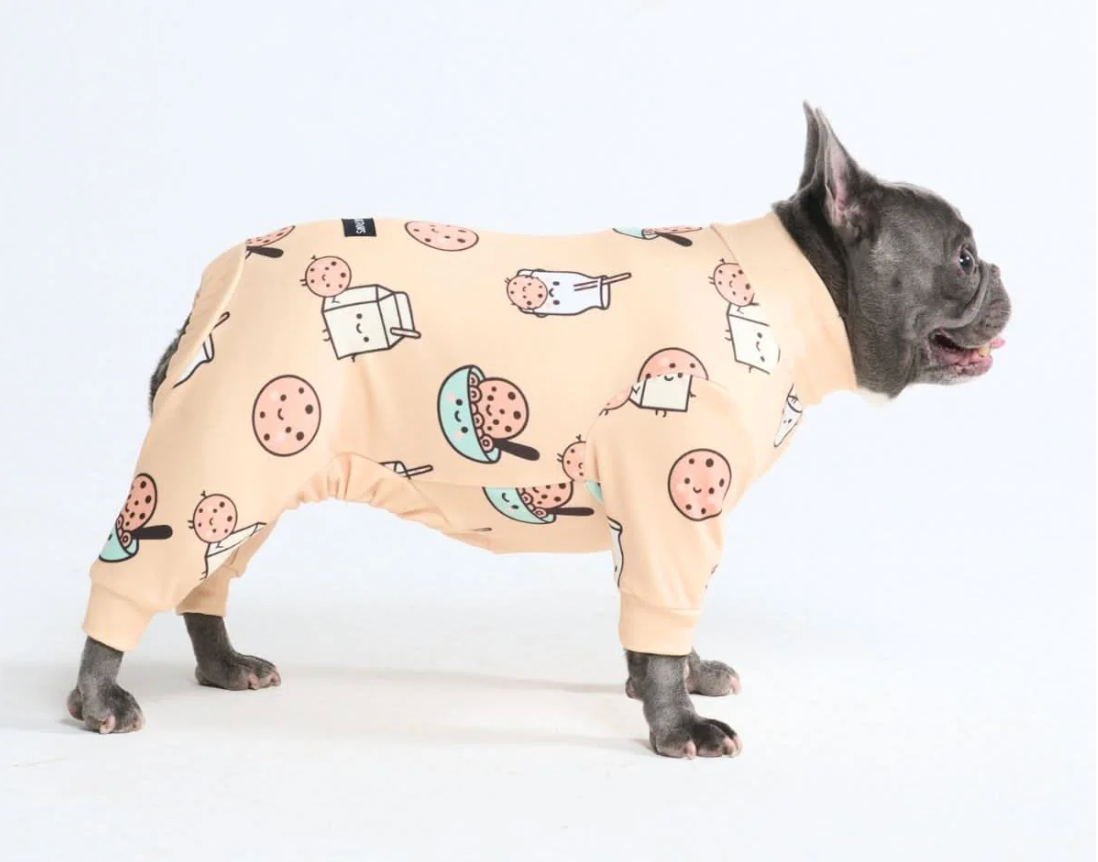 Dog Pajama - Cookies and Milk