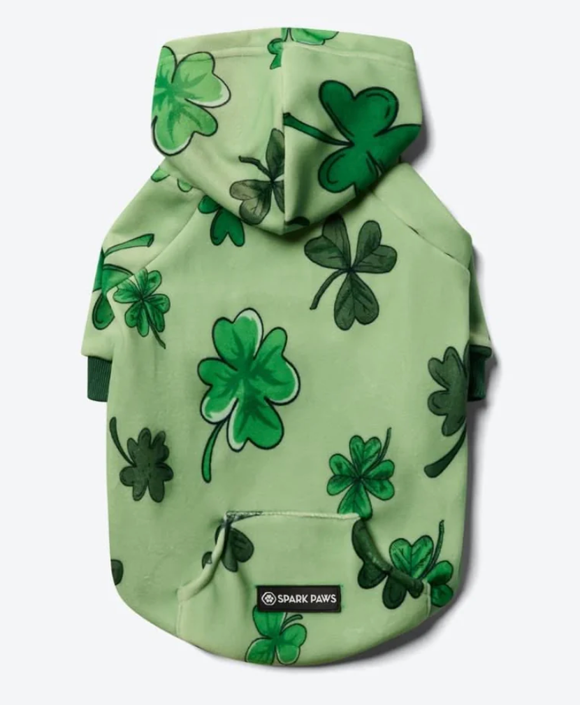 St. Paddy's Dog Hoodie - Light Green