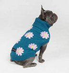 Knit Flower Dog Sweater