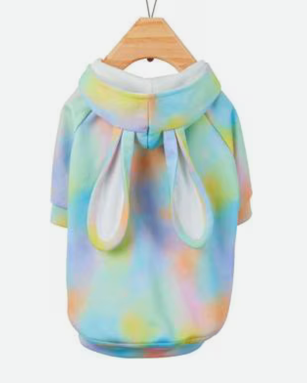 Frisco Wash Effect Bunny Ear Dog & Cat Hoodie