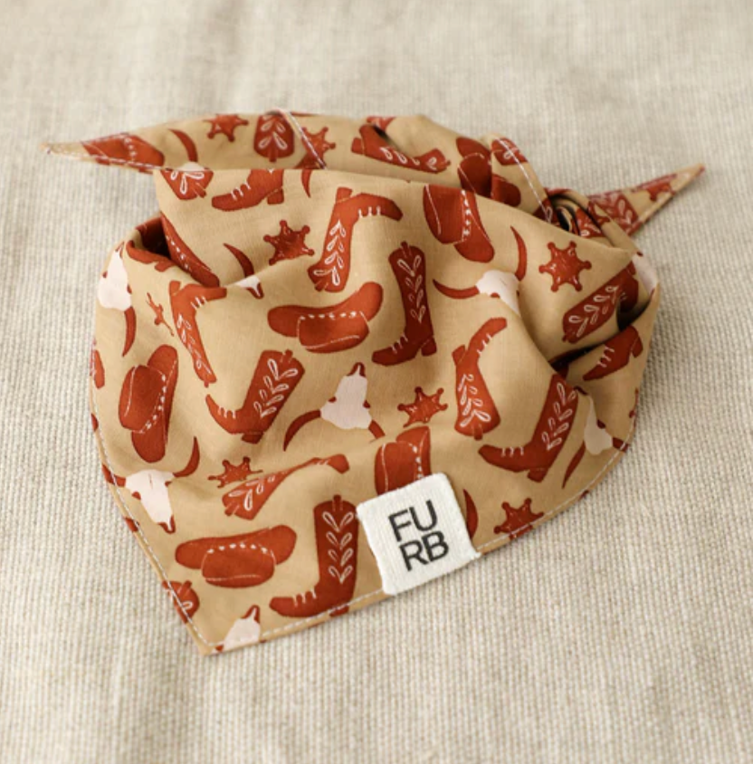 Buckaroo Western Print Dog Bandana
