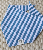 Paige Blue Striped Dog Bandana