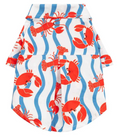 Crab and Lobster Button Up Dog Shirt